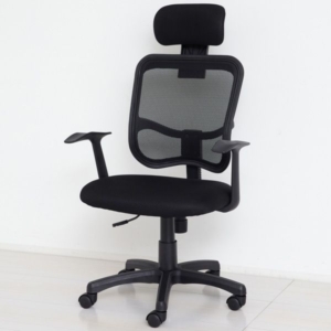 メッシュチェア肘付 組立式