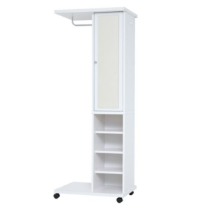 ミラー付ハンガーラック 組立式