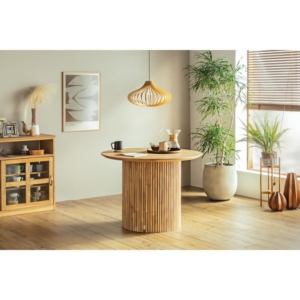 UP ロペス円形ダイニングテーブル NA 組立式 代引不可