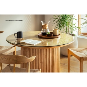 UP ロペス円形ダイニングテーブル用ガラス単品 約φ100cm テーブル別売 代引不可