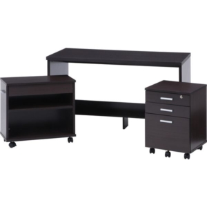 デスク3点セット BR 組立品 代引不可