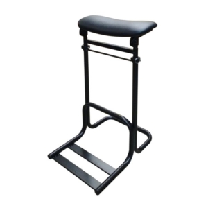 テンポラリーチェア EX /ブラック 折りたたみ 立ち仕事 接客 立ち作業 レジ打ち 補助 椅子 日本製 代引不可