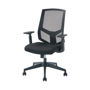 YAAZEN FIT WORK BCワークチェア 肘付 BCM-A46（BK） 1脚 組立式