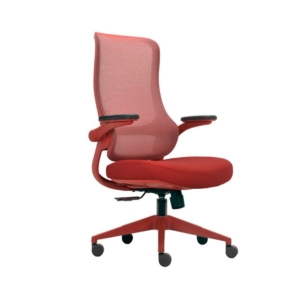 ネットフォース Aurora Design（オーロラデザイン）チェア 肘付 ARD-1-TW-RD 1脚 組立式