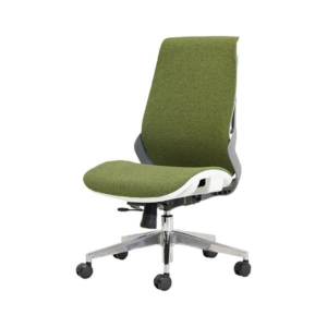 ネットフォース Wellbe（ウェルビー）チェア ファブリックタイプ 肘なし WB-2-TW-GN 1脚 組立式
