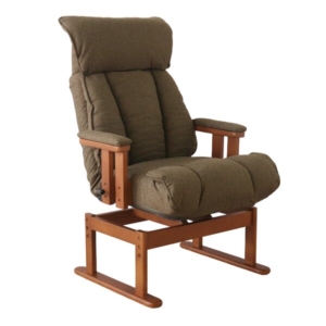 回転高座椅子 グリーン OGR 組立品 代引不可