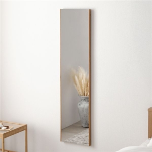 割れない ミラー フィルムミラー 木目調 超軽量 壁掛け 立て掛け マグネット 3WAY 姿見鏡 完成品