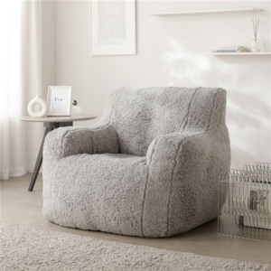 圧縮ウレタン クッションソファ 単品 もこもこファー 洗える カバーリング ソファ