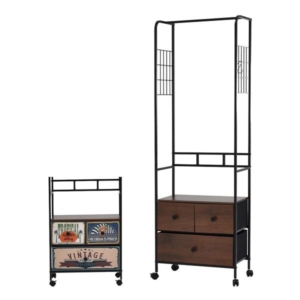 リバーシブル収納 ハンガーラック 組立品 代引不可