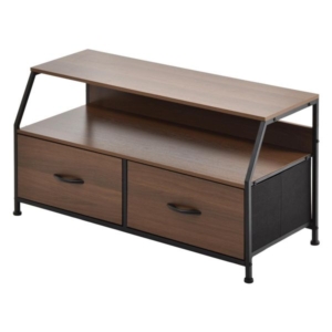 棚付きリビングチェスト （引き出し2杯） 組立品 代引不可