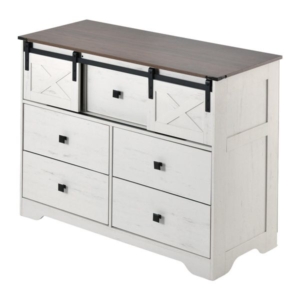 スライドドア付きチェスト3段 組立品 代引不可